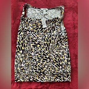 WHBM tank, NWT. Slouch neck with metal accents.